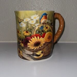 Summer Bouquet Sculpted Mug by Rosemary Millette -Wild things. 3D